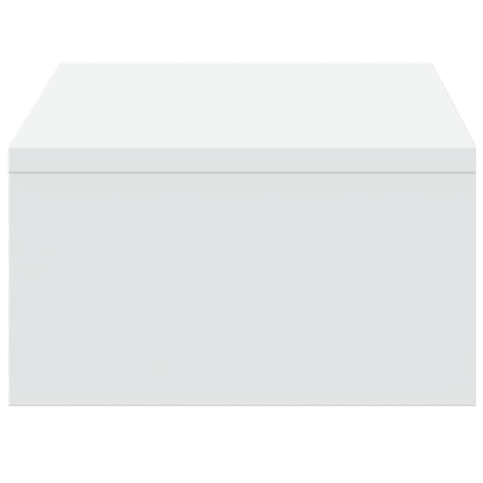 Wood monitor stand with drawers by Coremet Ltd, 50x business kit for ergonomic workspace organization.