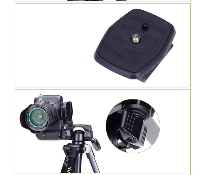 Compatible Yunteng 668 tripod for Apple cameras, Coremet Ltd business SLR camera stand with adjustable legs and sturdy build.