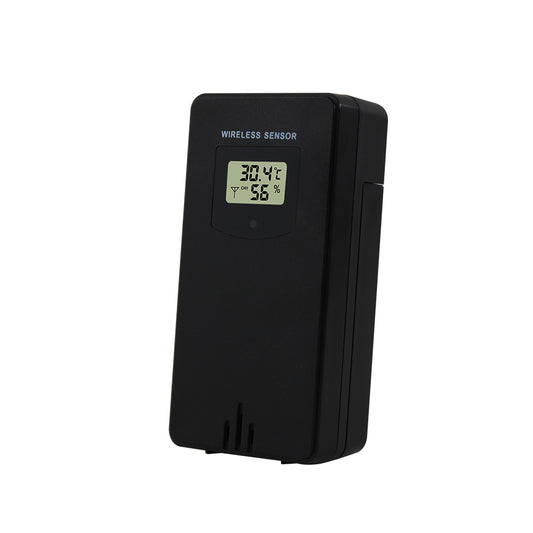 Wireless outdoor temperature and humidity sensor from Coremet Ltd, part of business kit with digital display and outdoor mounting options.