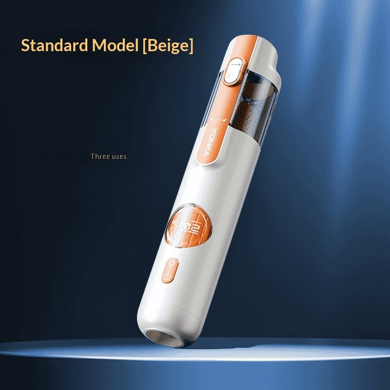 Coremet Ltd cordless handheld car vacuum cleaner in a business kit, showing compact design and cleaning attachments.