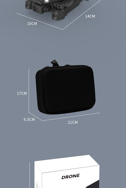 Foldable mini drone with aerial camera from Coremet Ltd, shown in a compact, foldable design perfect for business kits.