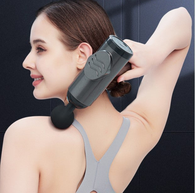 Coremet Ltd massage gun kit with multiple attachments for muscle relaxation and pain relief, designed for effective muscle therapy.