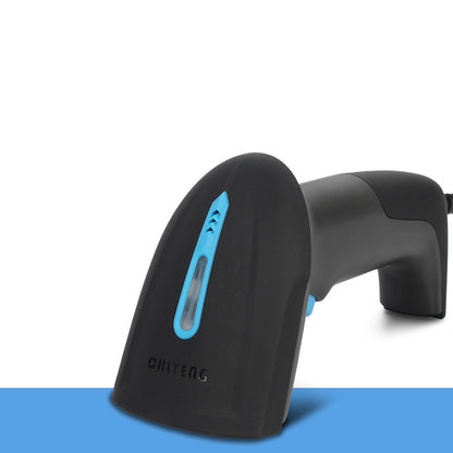 Wireless barcode scanner from Coremet Ltd, part of business kits, shown in this image with ergonomic design and scanning features.