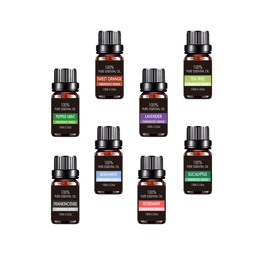Organic essential oils gift set from Coremet Ltd with various aromatherapy oils in a business kit arrangement.