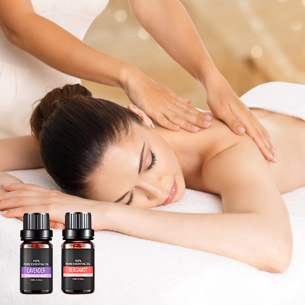 Organic essential oils gift set from Coremet Ltd featuring aromatherapy collection with various natural oil bottles.