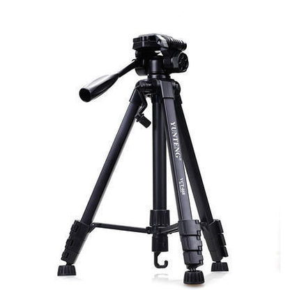 Yunteng 668 tripod camera stand compatible with Apple devices, part of Coremet Ltd's business kits, suitable for DSLR photography.