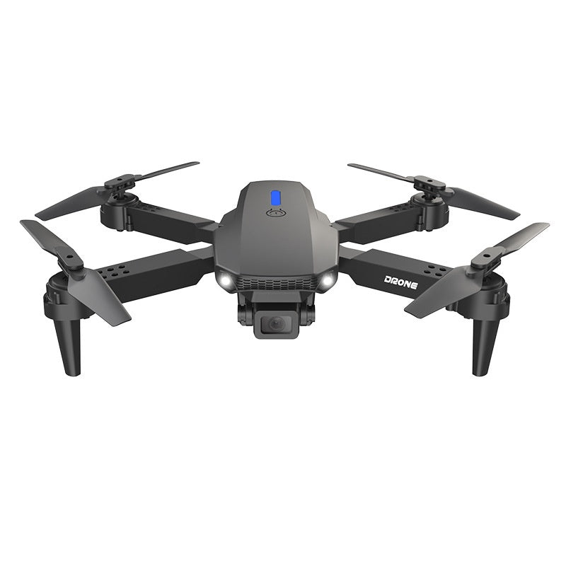 Foldable mini drone with aerial camera from Coremet Ltd, showing compact design and camera mounted for aerial imaging.