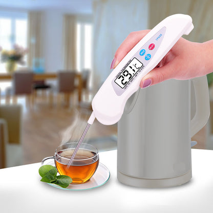 Coremet Ltd food thermometer from business kit, digital kitchen thermometer with display for accurate temperature readings.