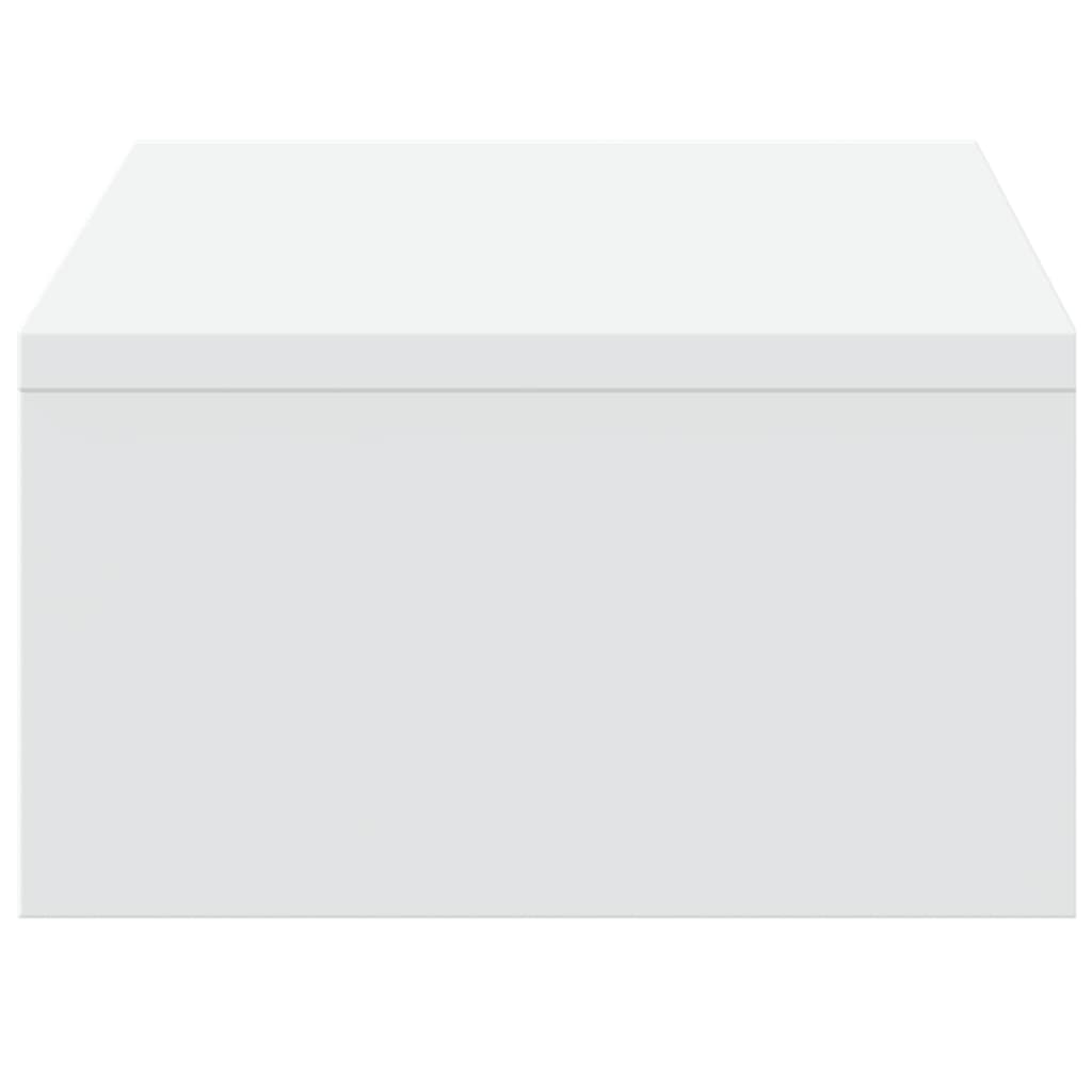 Wood monitor stand with drawers by Coremet Ltd, 50x business kit for ergonomic workspace organization.