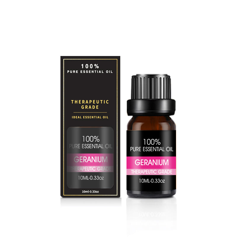 Organic essential oils gift set from Coremet Ltd, featuring three aromatherapy bottles in a business kit packaging.