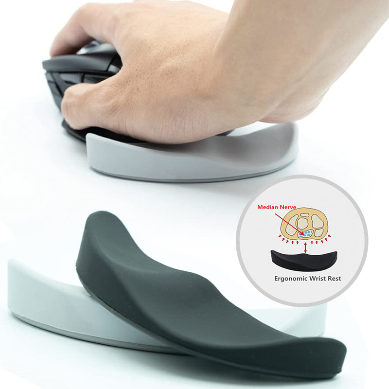 Coremet Ltd ergonomic gel wrist rest mouse pad with cushioned support for comfortable computer use.