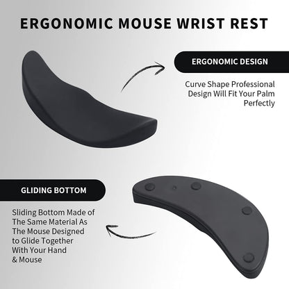 Ergonomic gel wrist rest mouse pad from Coremet Ltd, designed to provide comfortable wrist support for business use.