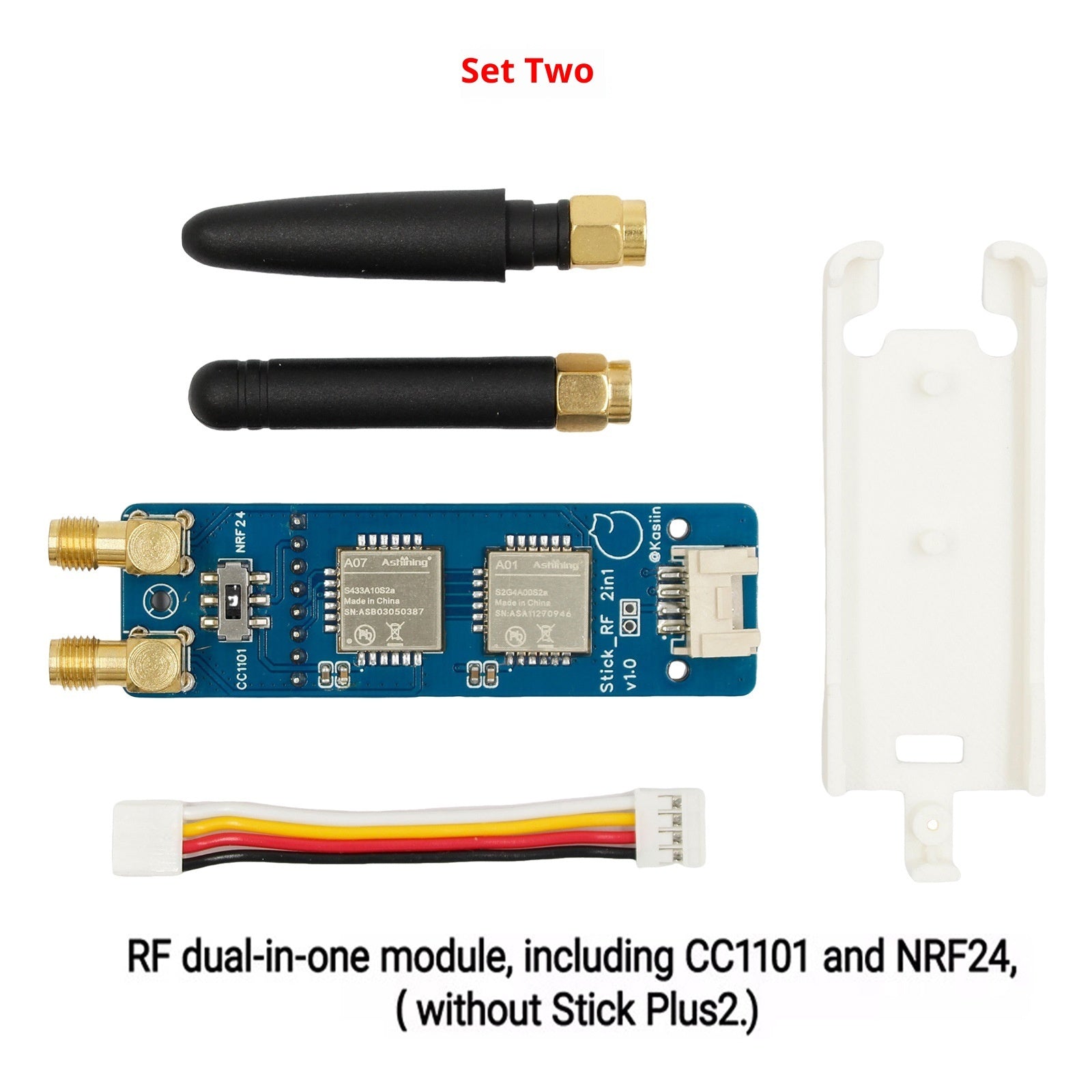 Coremet Ltd M5StickC PLUS2 ESP32 IoT development module with compact design and business kit features, shown with connected components.