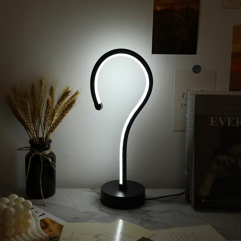 Coremet Ltd Dual Question Mark Dimmable Desk Lamp from Business Kits, featuring adjustable brightness and modern design.