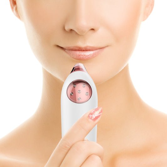 Coremet Ltd electric blackhead vacuum cleaner with multiple suction heads for facial pore cleansing and blackhead removal.