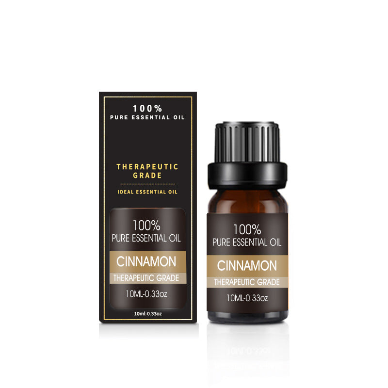 Set of nine organic essential oils in glass bottles, part of Coremet Ltd's aromatherapy gift set, perfect for relaxation and wellness.