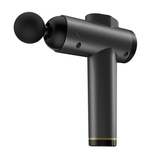 Coremet Ltd muscle relaxation massage gun in a business kit, showing the device with attachments for deep tissue massage and muscle relief.