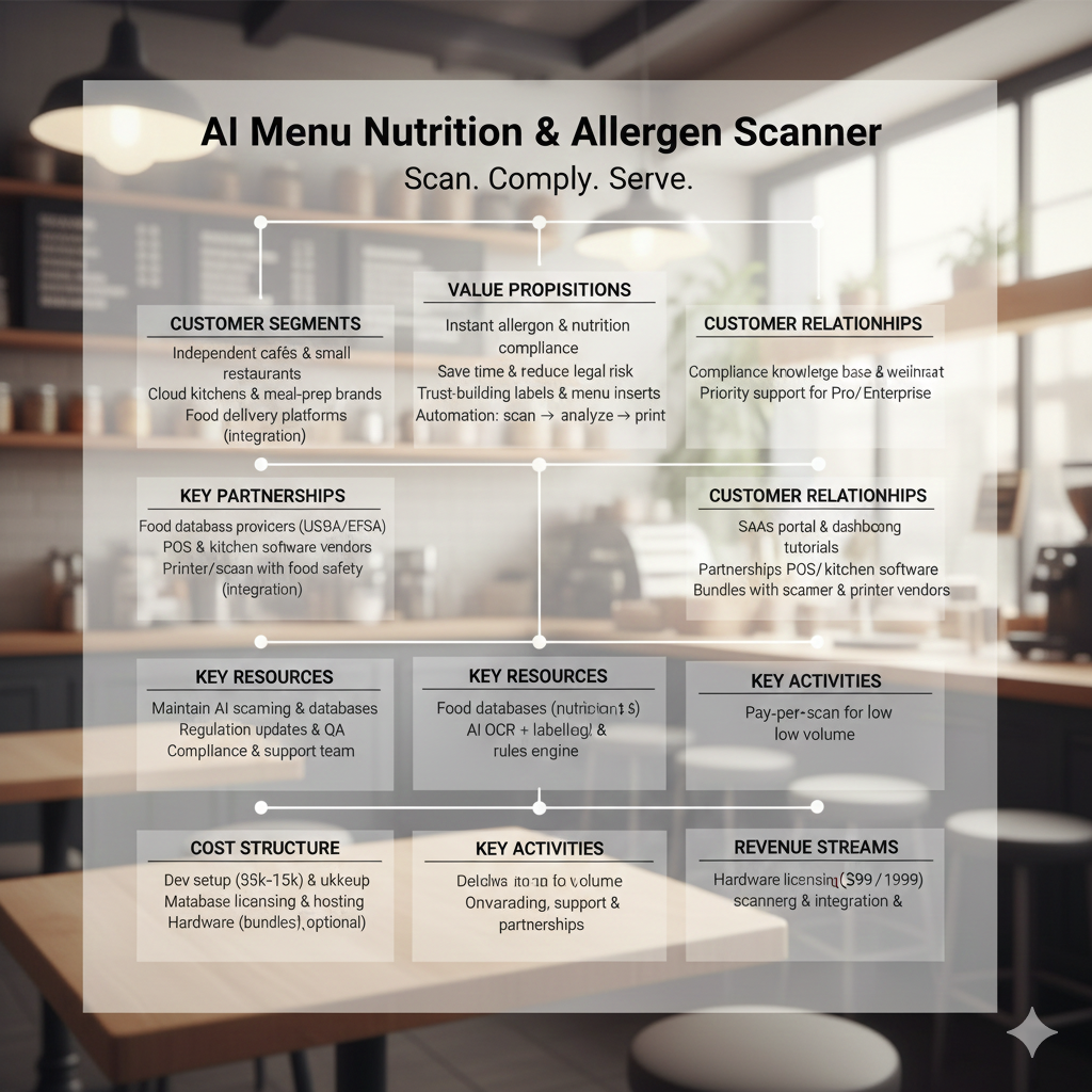 Coremet Ltd AI Nutrition and Allergen Data Analysis Business Kit, includes tools for launching data-driven AI service with app setup.