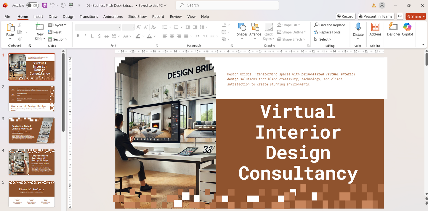 Virtual interior design consultancy business kit by Coremet Ltd, featuring app setup for launching a digital service business.