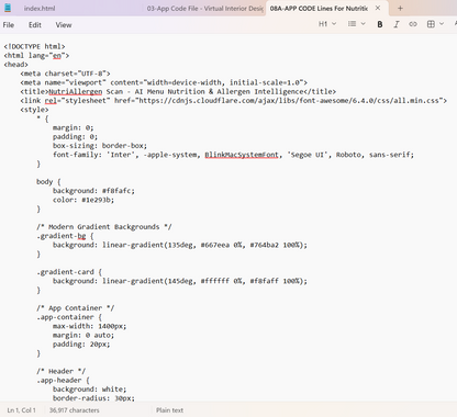 Screenshot of Coremet Ltd's AI Nutrition & Allergen Data Analysis Business Kit for launching data-driven AI services.