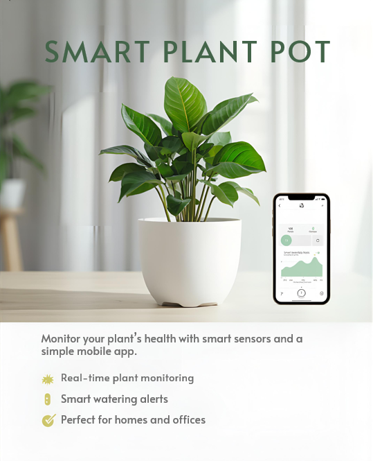 Screenshot of Coremet Ltd's smart plant pot business kit app interface and system setup for starting a plant business.