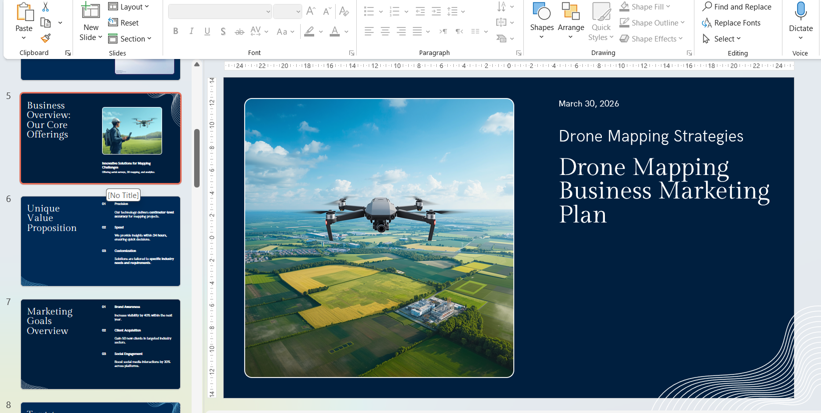 Screenshot of Coremet Ltd's drone mapping business kit, showing client management, system setup, and execution tools for high-income drone services.