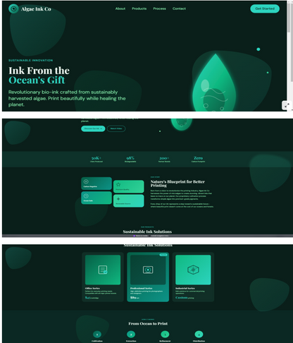 Screenshot of Create Ink from Algae business kit by Coremet Ltd, showing the complete setup for sustainable algae-based ink production.