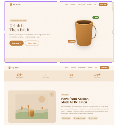 Screenshot of Coremet Ltd Create Edible Cups and Build a Real Business kit, showing the complete setup for starting an edible cup business.