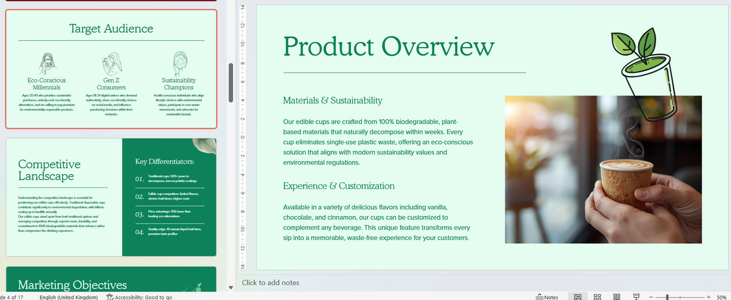 Screenshot of Coremet Ltd's Create Edible Cups and Build a Real Business kit for starting a edible cup business.
