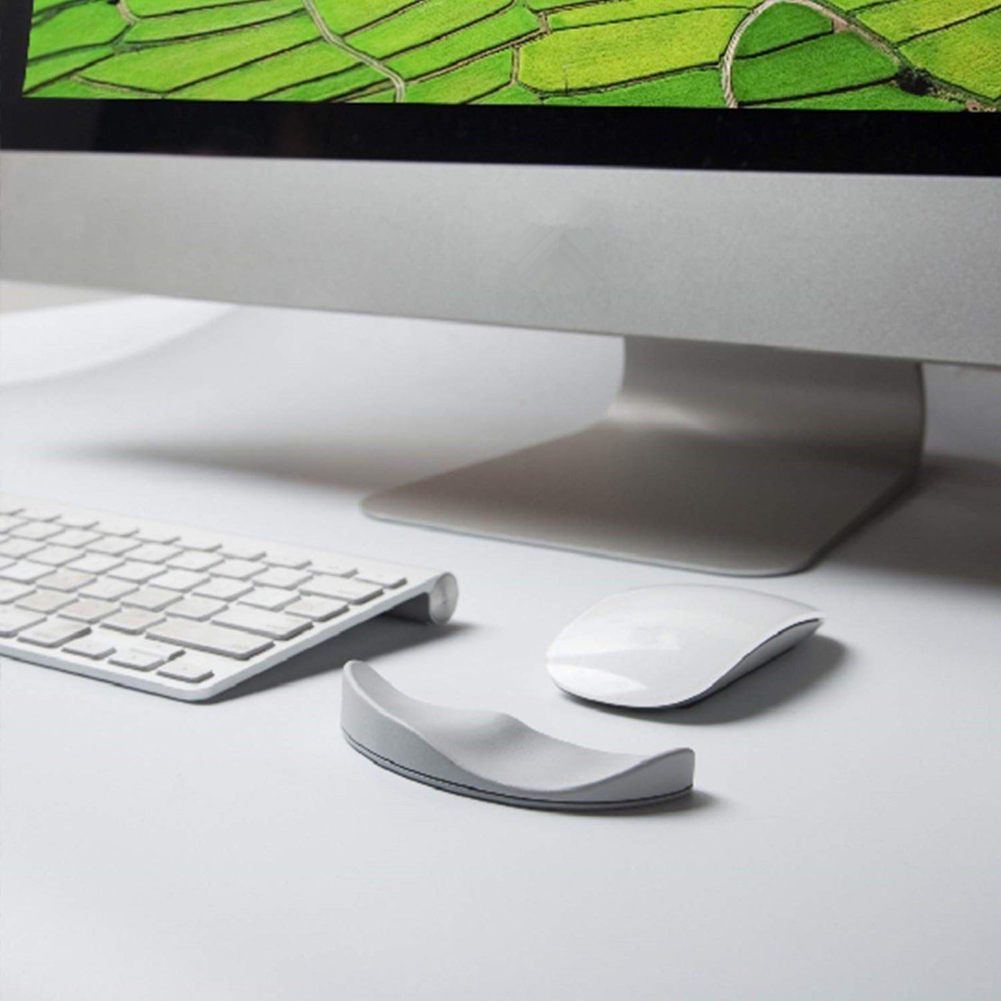 Ergonomic gel wrist rest mouse pad from Coremet Ltd with cushioned support for comfortable computer use.