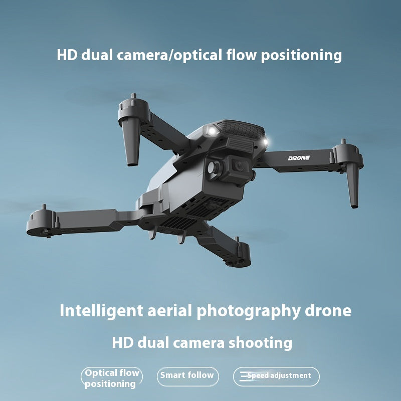 Foldable mini drone with aerial camera from Coremet Ltd, showcasing its compact design and camera features.