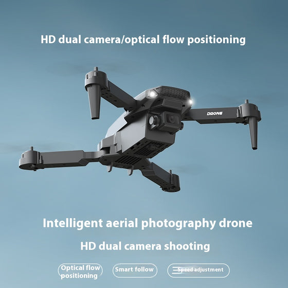 Foldable mini drone with aerial camera from Coremet Ltd, showcasing its compact design and camera features.