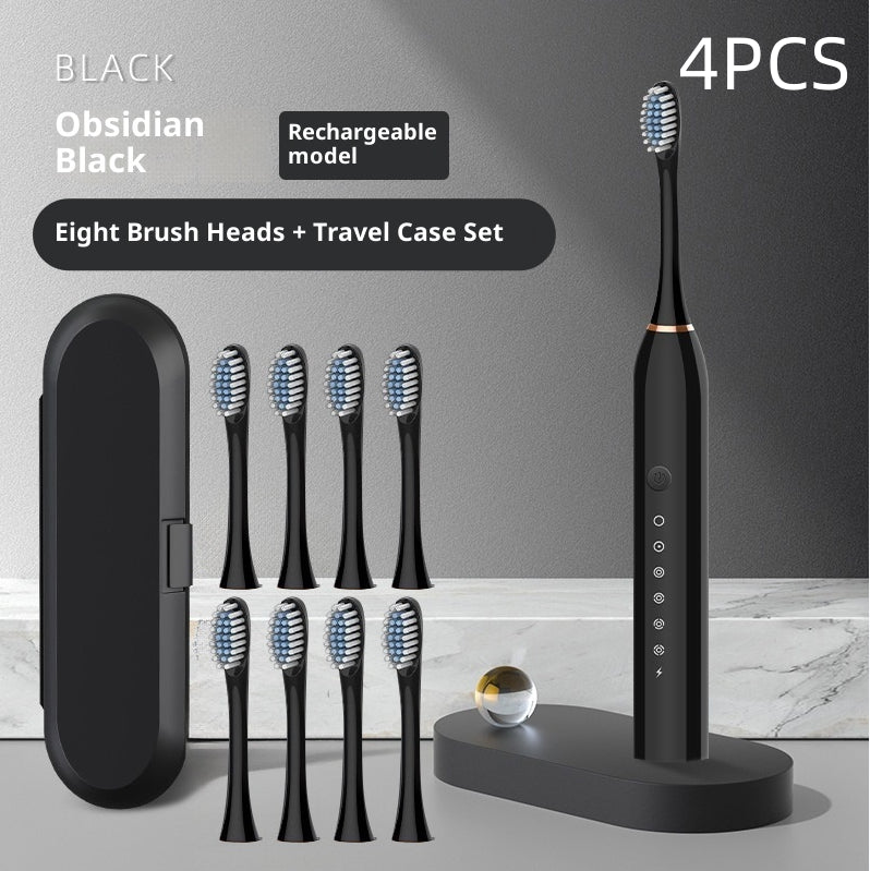 Coremet Ltd rechargeable electric toothbrush with soft bristles, part of a business kit, designed for effective teeth cleaning.