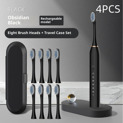 Coremet Ltd rechargeable electric toothbrush with soft bristles, part of a business kit, designed for effective teeth cleaning.