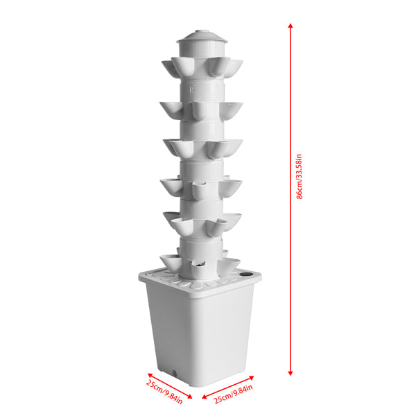 White hydroponic indoor planting system business kit by Coremet Ltd with multiple plant containers and LED grow lights.