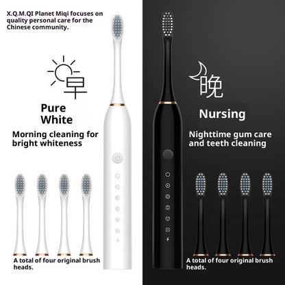 Coremet Ltd rechargeable electric toothbrush with soft bristles, included in a business kit for oral hygiene.