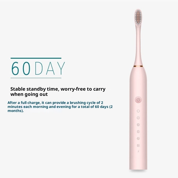 Coremet Ltd rechargeable electric toothbrush with soft bristles, part of a business kit, shown with a sleek design and ergonomic handle.