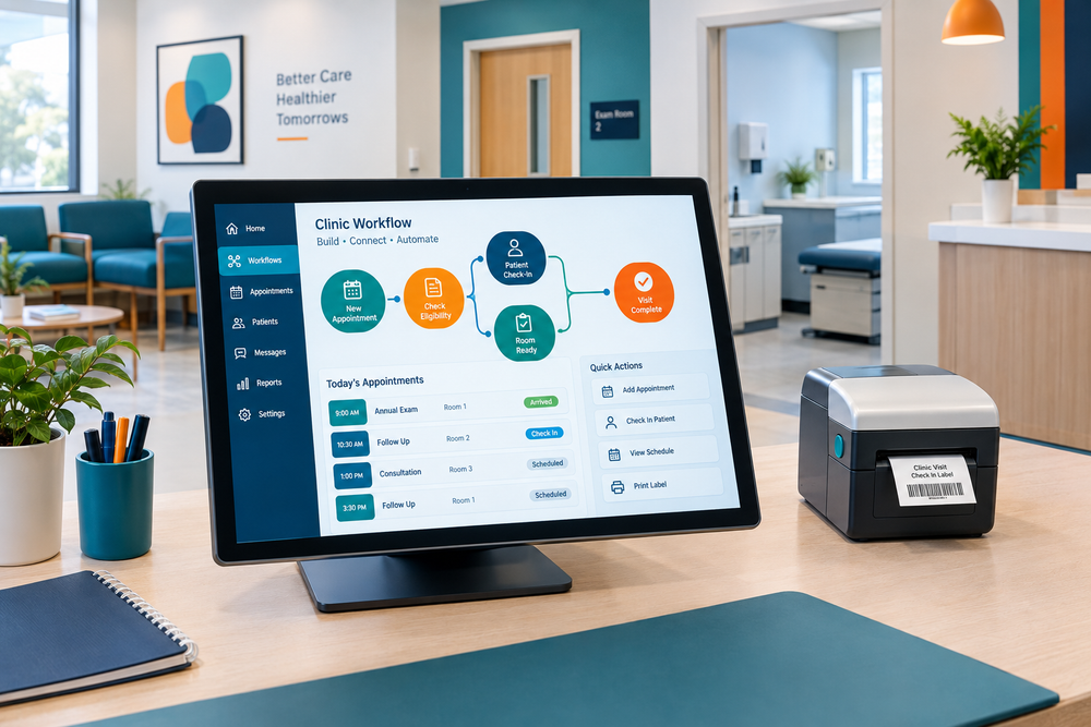 Digital Clinic Workflows & No-Code Automation