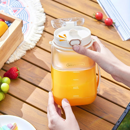 Portable rechargeable blender cup from Coremet Ltd, ideal for making fresh juices and smoothies on the go.
