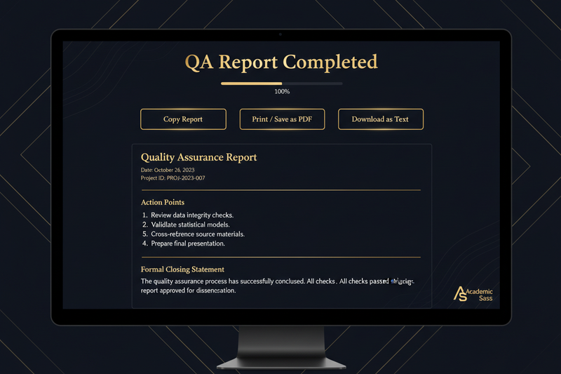 Export Ready Report