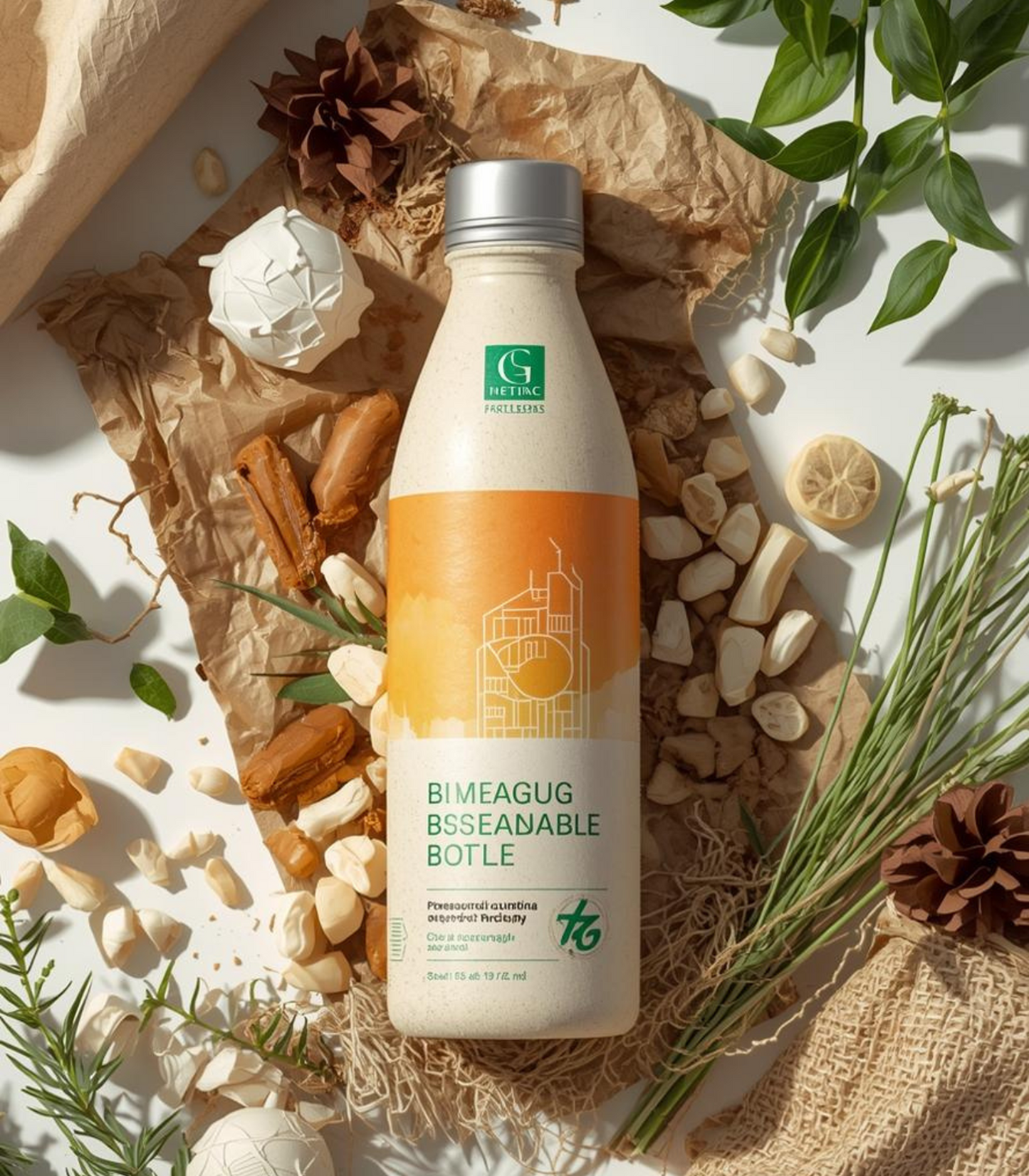 Create Bottles from Paper and Sell to Real Brands business kit by Coremet Ltd, featuring materials and instructions for eco-friendly packaging.