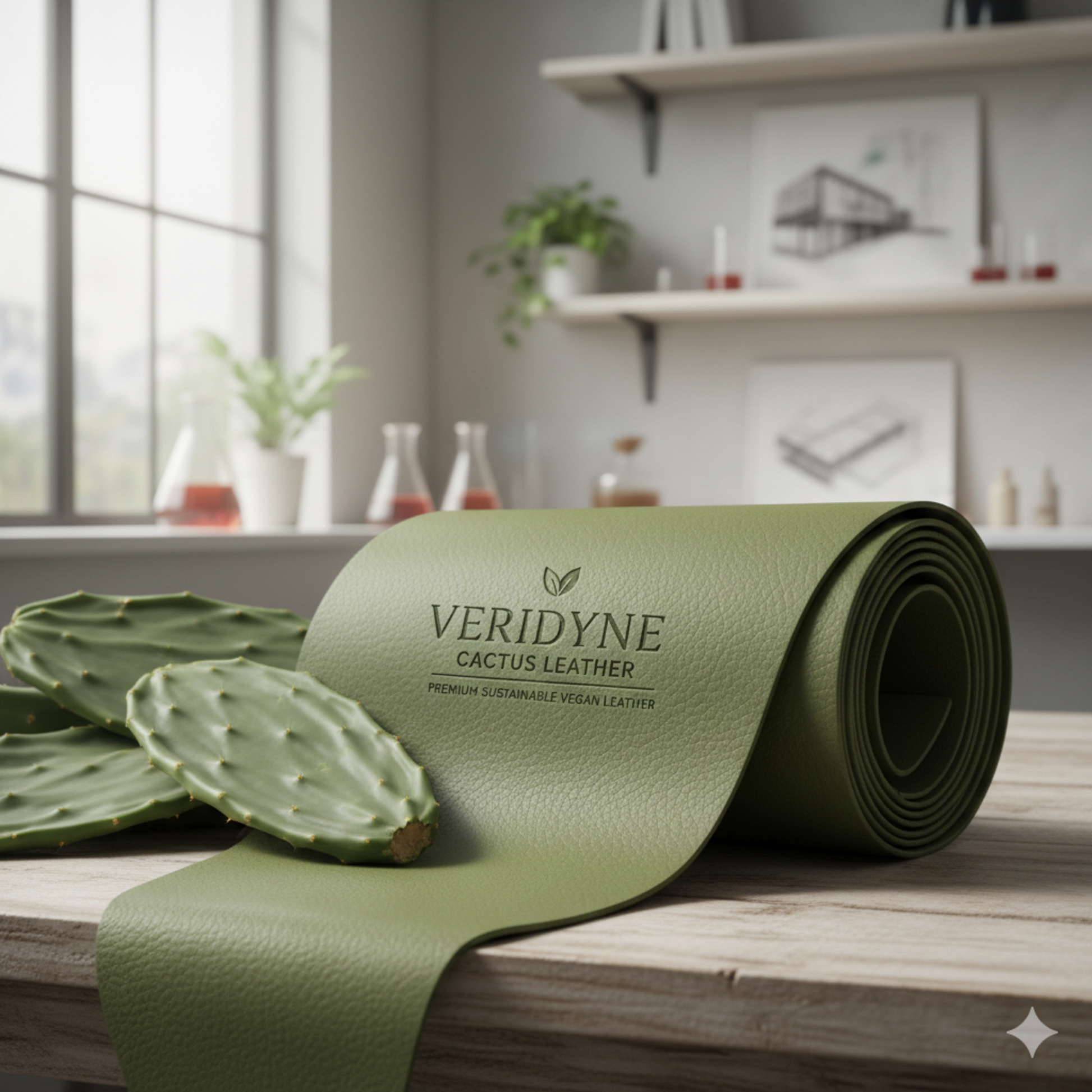 Complete cactus leather products business setup kit by Coremet Ltd, including tools and materials for starting a sustainable craft business.