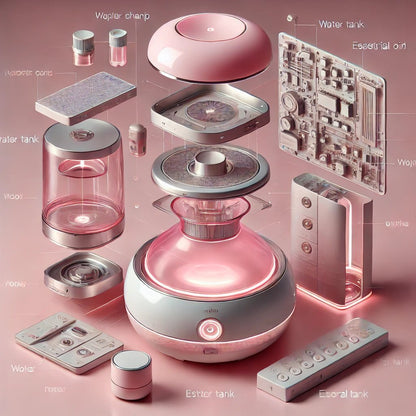 Coremet Ltd AI Aroma Diffuser Business Kit with assembled parts and components for launching a smart aroma diffuser business.
